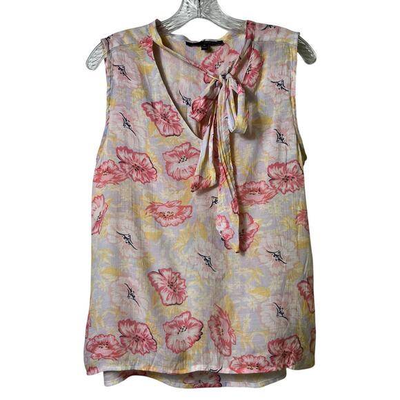 Harve Bernard Sleeveless Floral Sleeveless‎ Top M (2652) - Picture 2 of 5